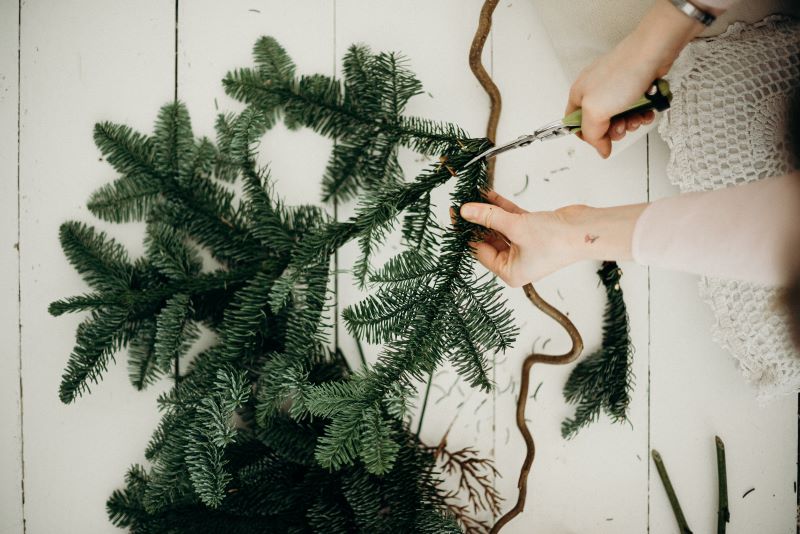 Cut the branches of the Christmas tree. Image source: Cottonbro from Pexels