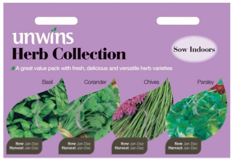 Unwins herb starter seed pack